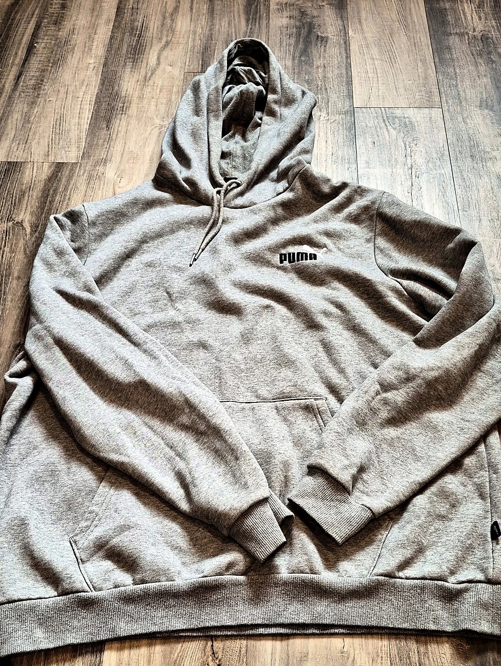 Puma Gray Pullover Hoodie Size Large